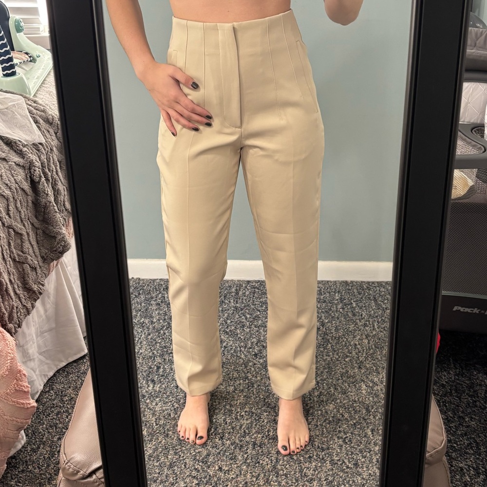 Tan Tailored Women's Pants (1/3)